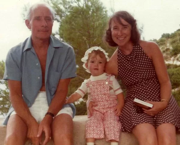 Me mummy and grandad