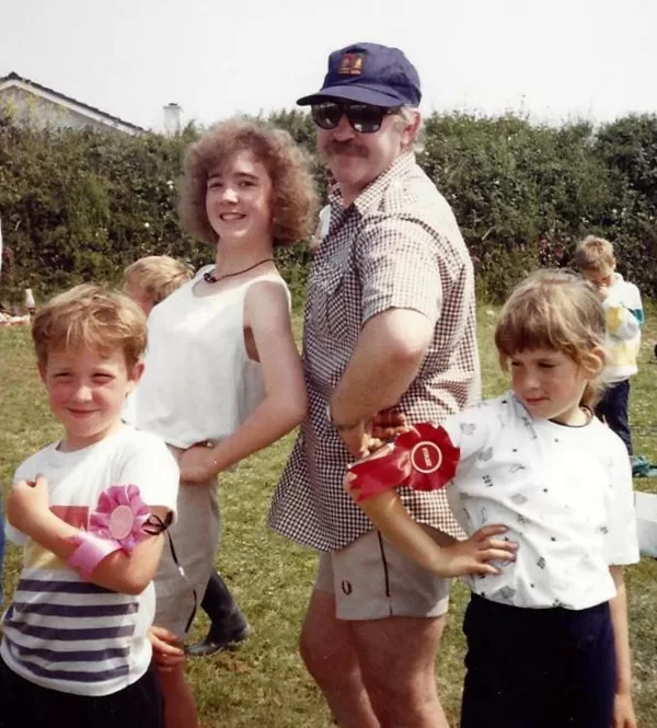 Me dad Dave and Gemma