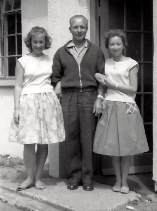 Marion and friend with Marion Dad