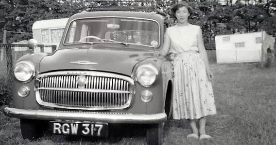 Marions Mum with the new family car