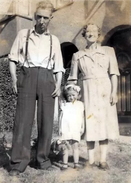 Marion and her gran and grandad