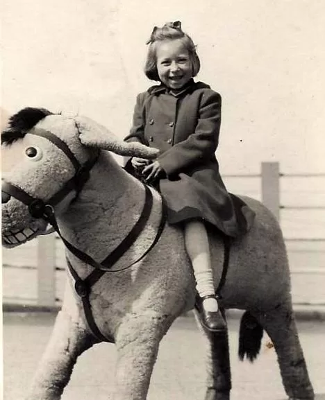 Marion on horseback