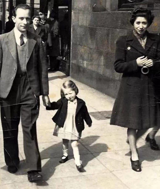 Marion and her mum and dad