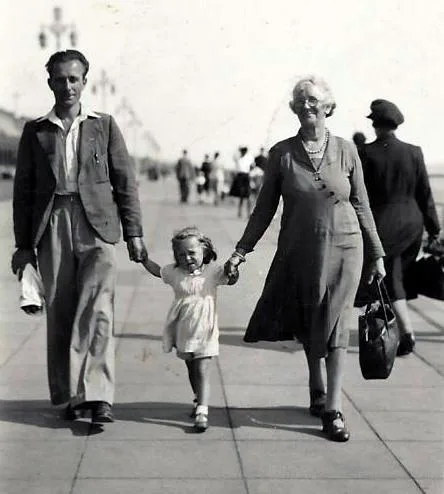 Marion Gran and her dad