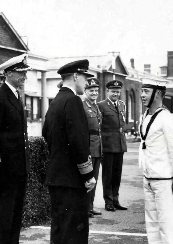Me as Button Boy being introduced to top brass